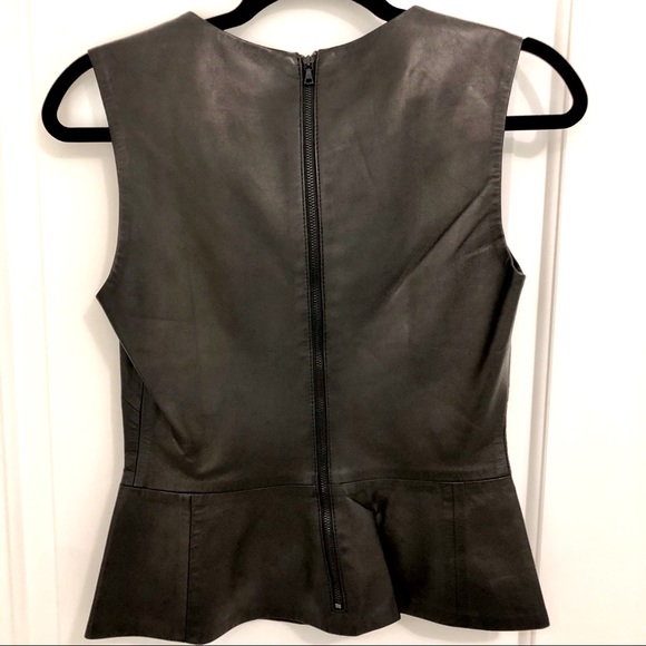 Trina Turk peplum leather top - Picture 3 of 3